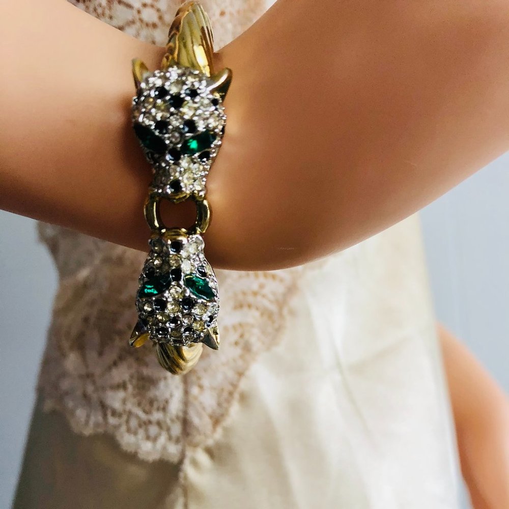 Vintage cat bracelet